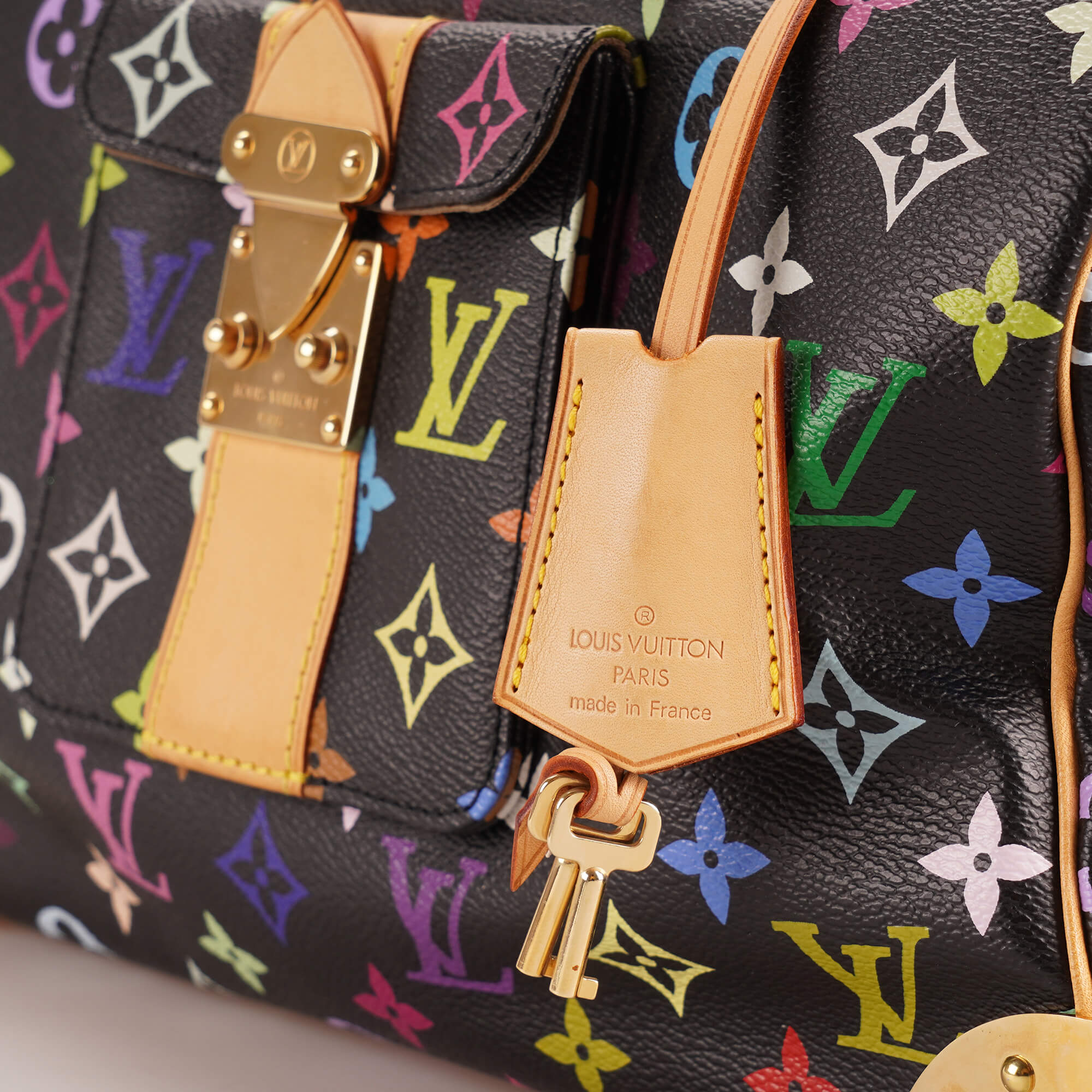 Louis Vuitton - Black Monogram Multicolor Canvas Speedy Bag II 